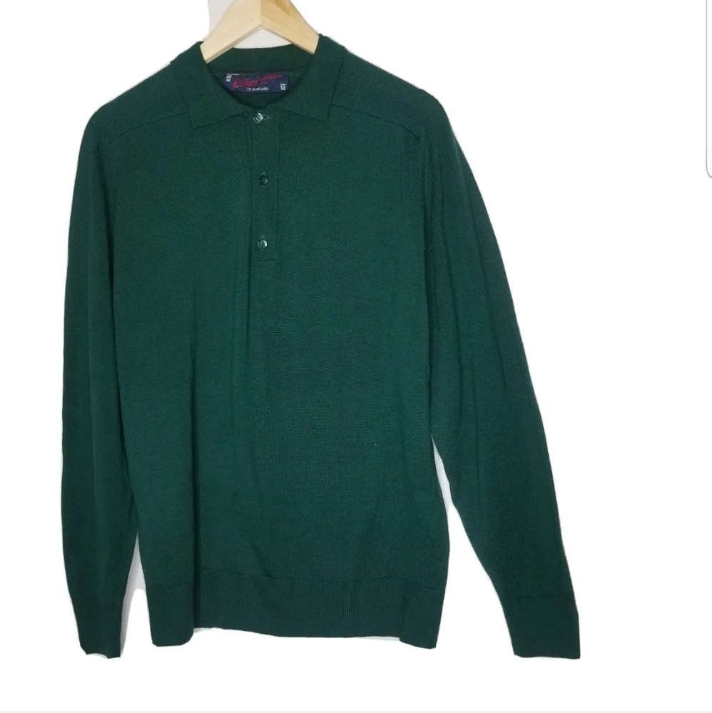 KILSPINDIE of  Scotland  Men Washable Wool Turtleneck Sweater Sz 42 **FLAWED **